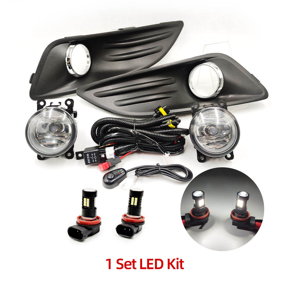 Противотуманная Фара Ford Fiesta Белого Цвета с Светодиодами (Светодиодный комплект)