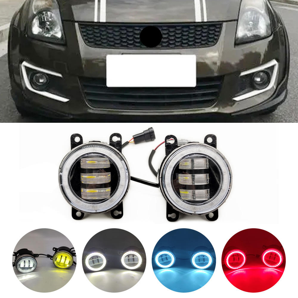 Противотуманные Фары Suzuki с Led Линзами и Angel Eye Drl, Белый