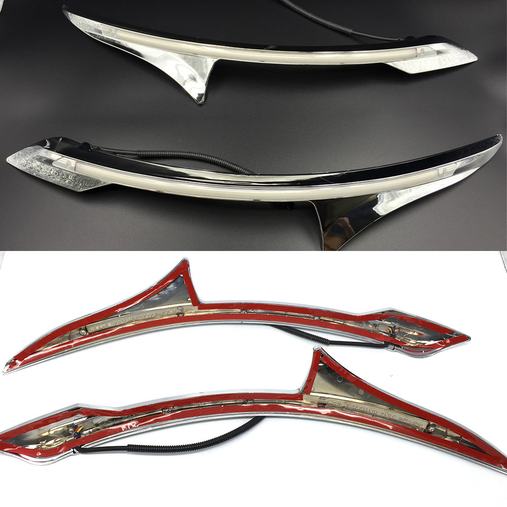 Дневные Ходовые Огни Желтого Цвета для Kia Rio из Abs и Светодиодов