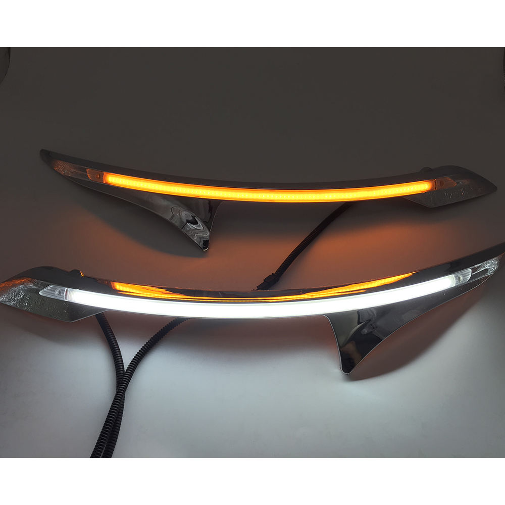 Дневные Ходовые Огни Желтого Цвета для Kia Rio из Abs и Светодиодов