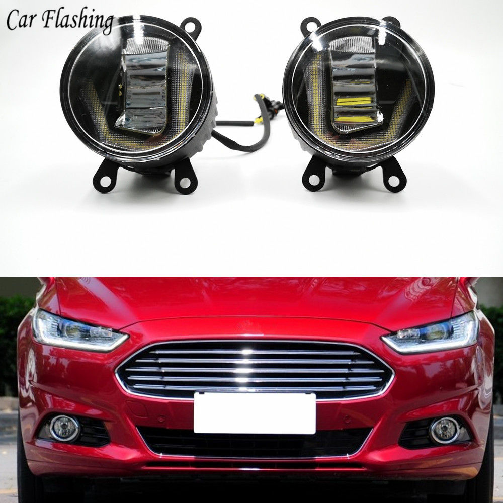 Светодиодные Дневные Ходовые Огни Ford Fusion Mondeo Белого Цвета