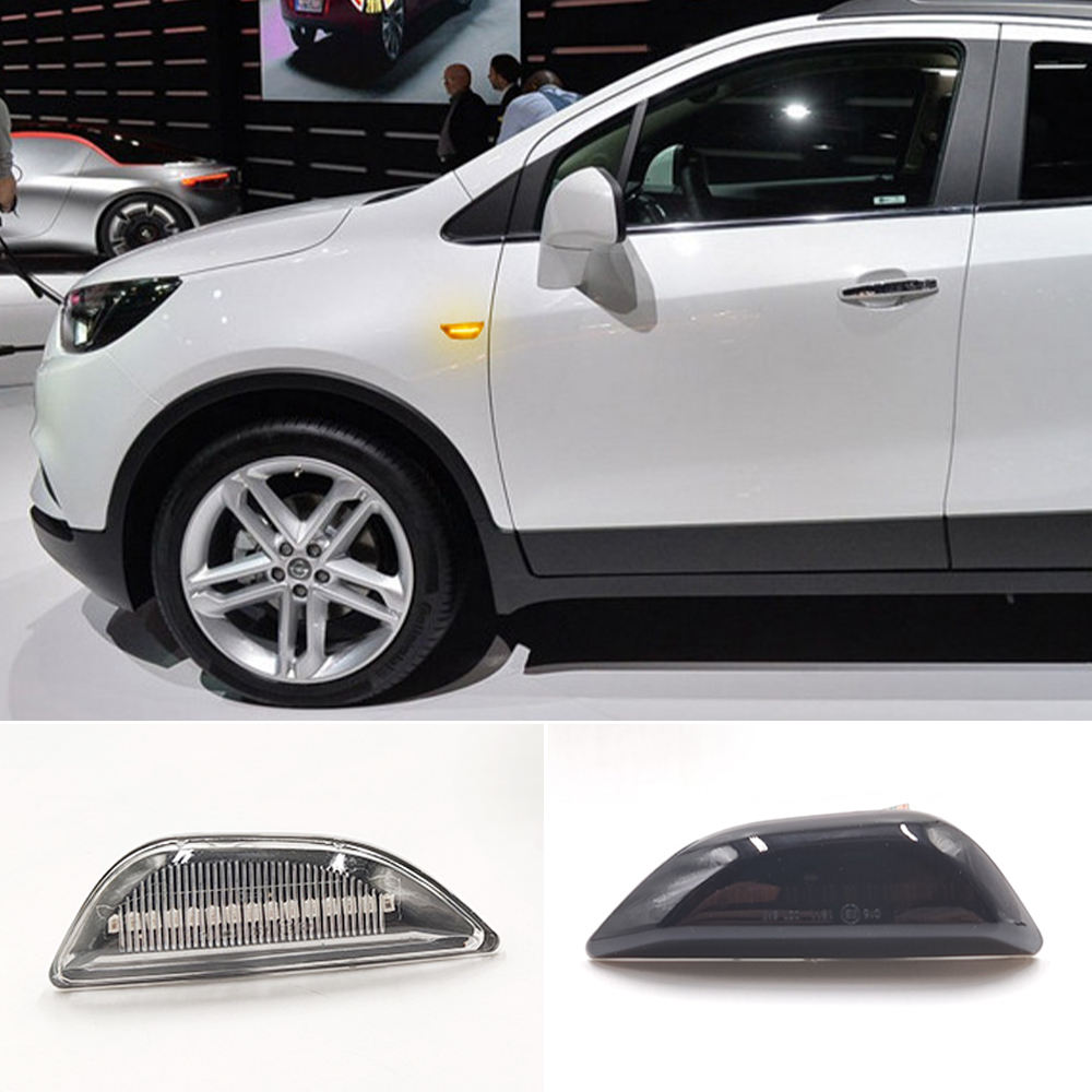 Боковой Указатель Поворота для Opel Mokka X Chevrolet Trax Buick Encore, Светодиодный, Последовательный, Абс-пластик