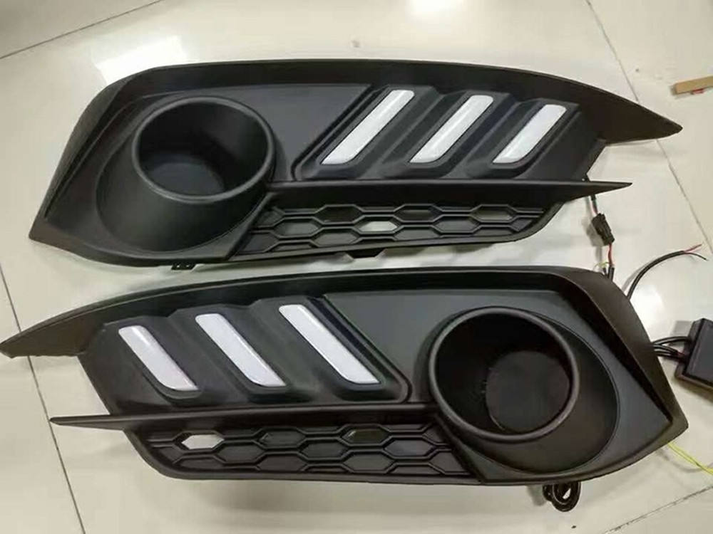 Светодиодные Дневные Ходовые Огни для Honda Civic Белого Цвета (Белый желтый синий)