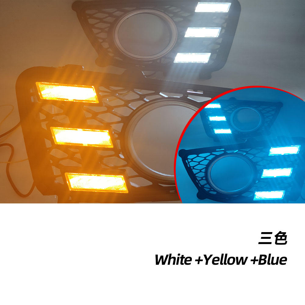 Дневные Ходовые Огни Drl с Поворотом для Kia Sportage, Белый Светодиодный Фонарь (White Yellow Blue)