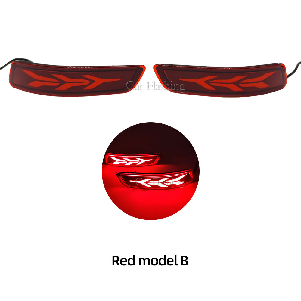 Светодиодный Отражатель Заднего Бампера для Toyota Corolla Altis и Lexus Gs250/es250, Красный, Abs + Светодиод (Красная Модель B)