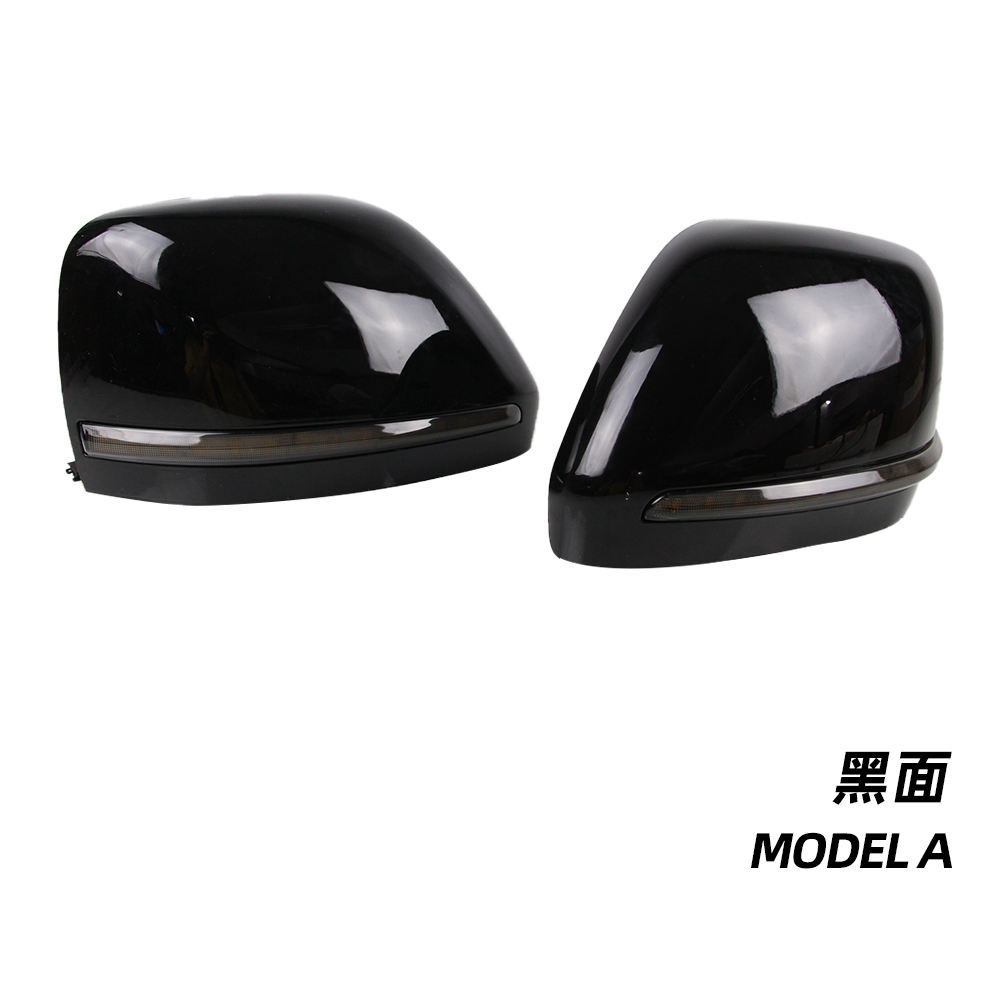 Светодиодные Зеркала Заднего Вида для Nissan Patrol Armada Y62, Желтый Абс + Светодиод (Черный чехол)