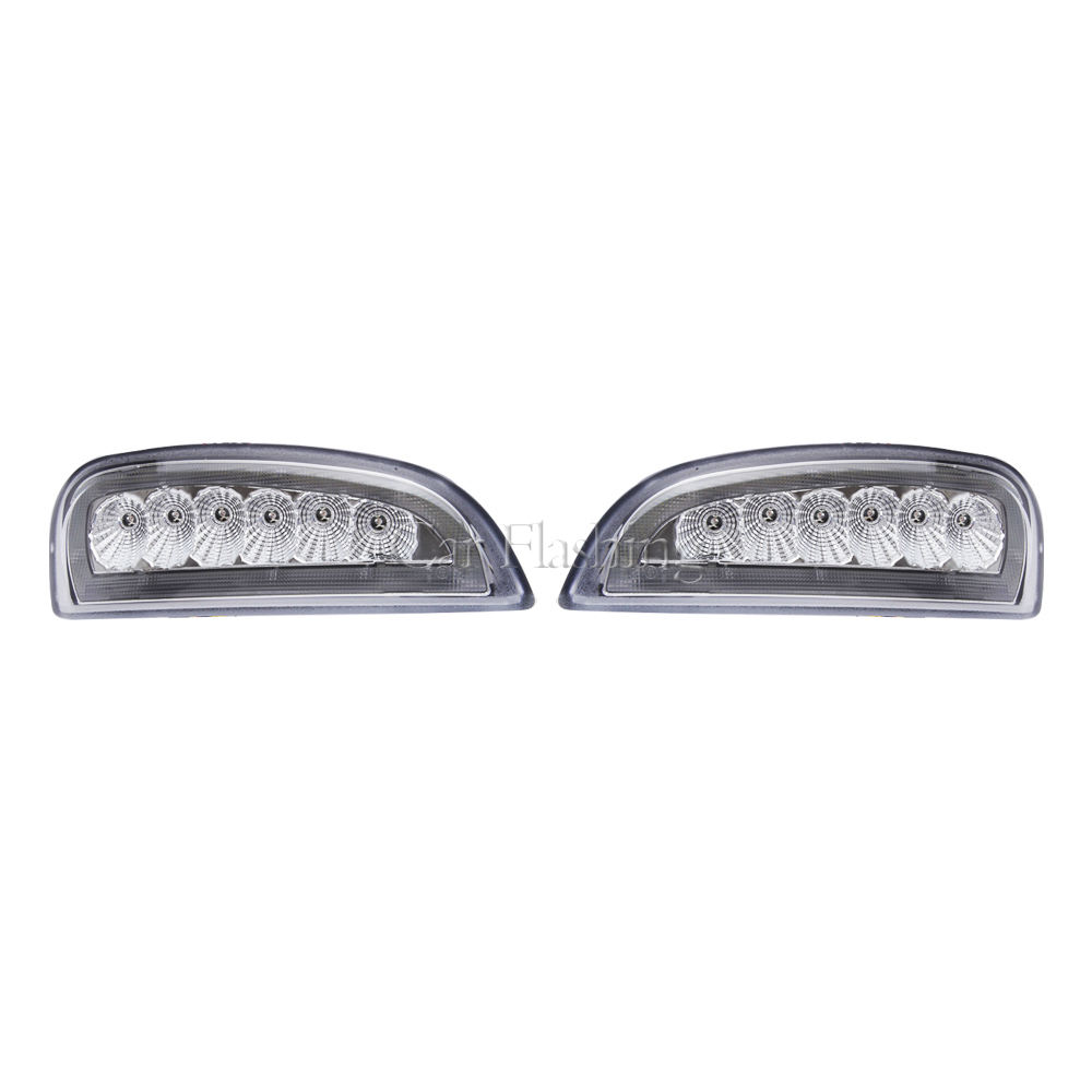 Светодиодные Поворотники и Ходовые Огни для Porsche Cayenne - Белый Абс + Светодиод