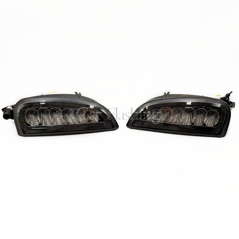 Светодиодные Поворотники и Ходовые Огни для Porsche Cayenne - Белый Абс + Светодиод (Дымовая оболочка белый и желтый)