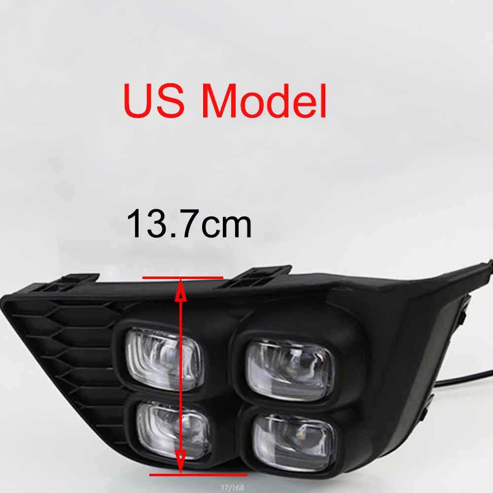 Светодиодные Дневные Ходовые Огни для Honda Jazz/Fit 2008-2014, ABS+LED, белый с желтым сигналом