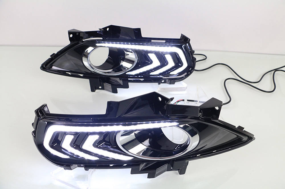 Дневные Ходовые Огни Ford Fusion Mondeo Белого Цвета из Абс Со Светодиодами