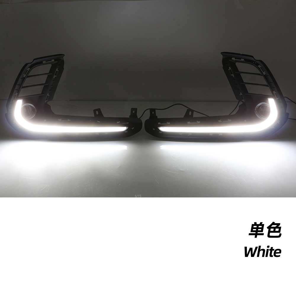 Противотуманные Фары Hyundai Elantra Белого Цвета с Желтым Сигналом Поворота Drl