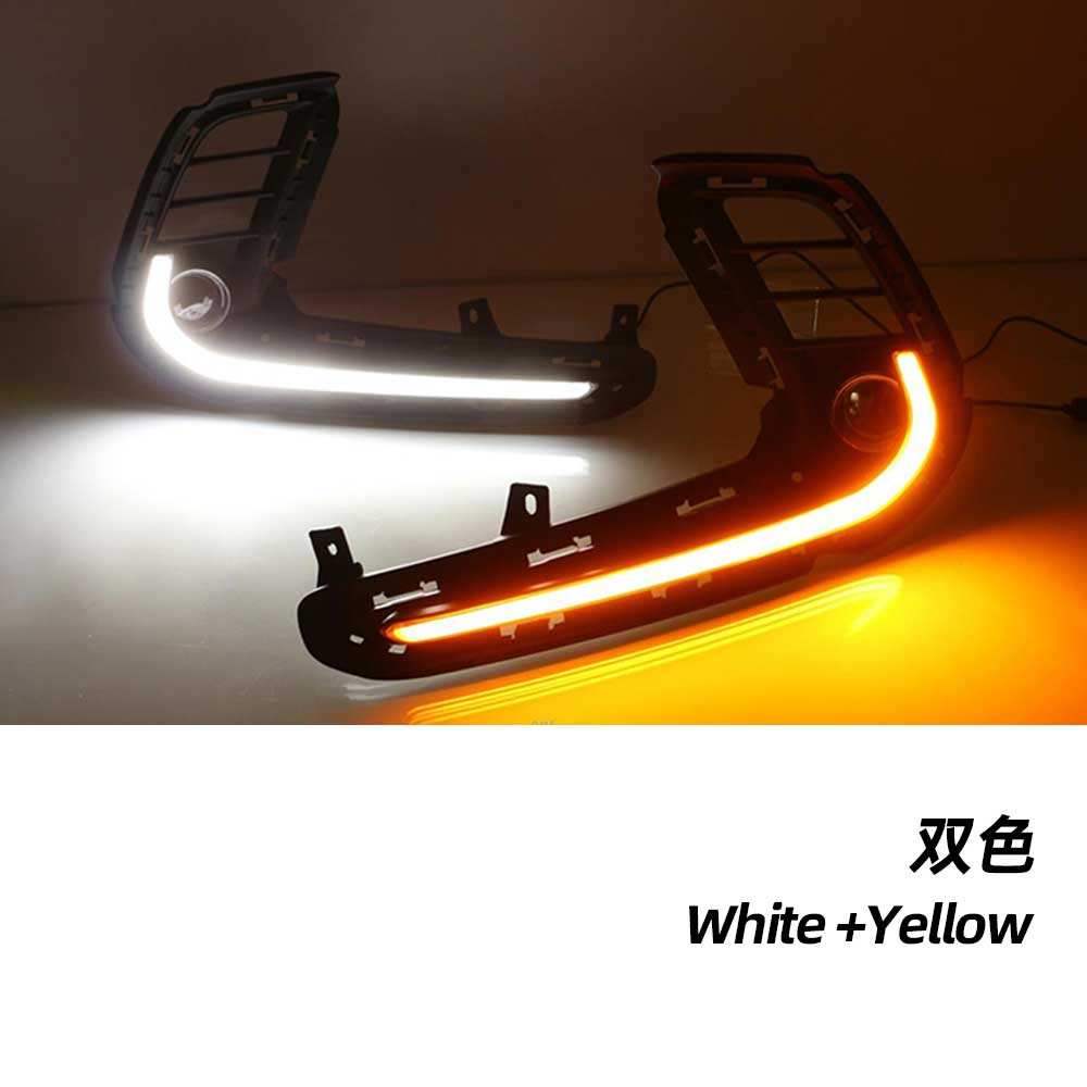 Противотуманные Фары Hyundai Elantra Белого Цвета с Желтым Сигналом Поворота Drl (Белый и желтый)