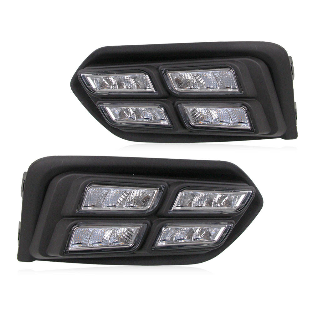 Светодиодные Дневные Ходовые Огни для Honda City Grace, белый и желтый, до 2023 года, противотуманные фары
