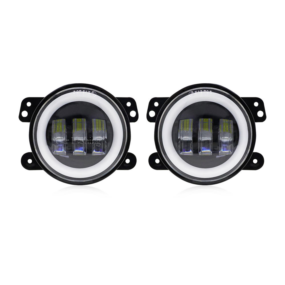 Противотуманные Фары для Jeep Wrangler и Dodge, Белый Drl, Янтарный Поворотник