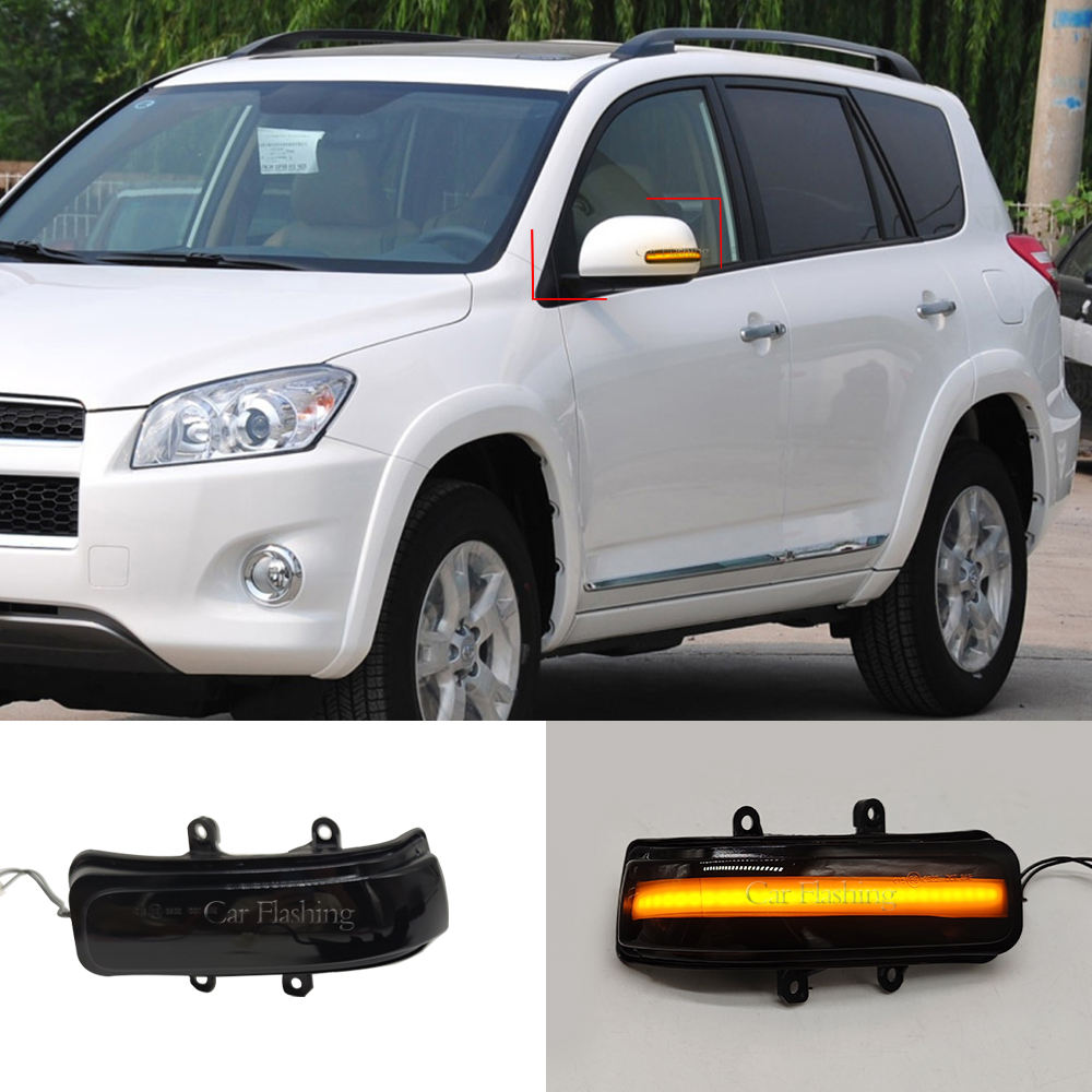 Индикатор Бокового Зеркала Toyota Rav4 Xa30 Vanguard Alphard Noah Voxy Sienna 4runner Tacoma, Красный, Абс + Светодиод