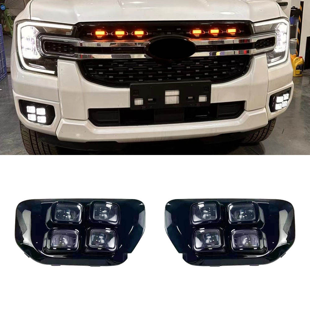Светодиодный Дневной Ходовой Огонь для Ford Ranger Белого Цвета (XLT Sport Платиновый белый и желтый)