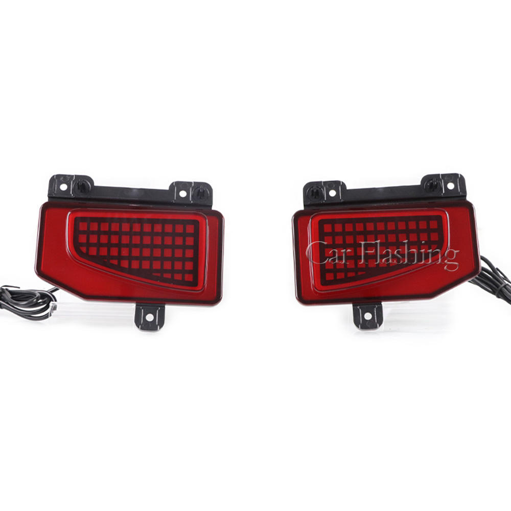 Задняя Противотуманная Фара для Jeep Gladiator, Красная, Светодиодная (Модель B)