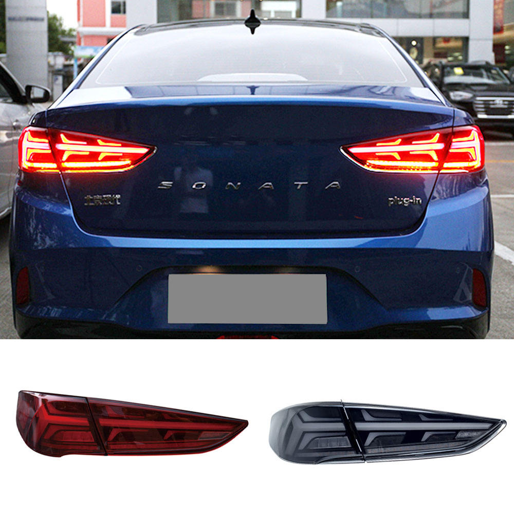 Задние Фонари Hyundai Sonata Красного Цвета из Абс Со Светодиодами