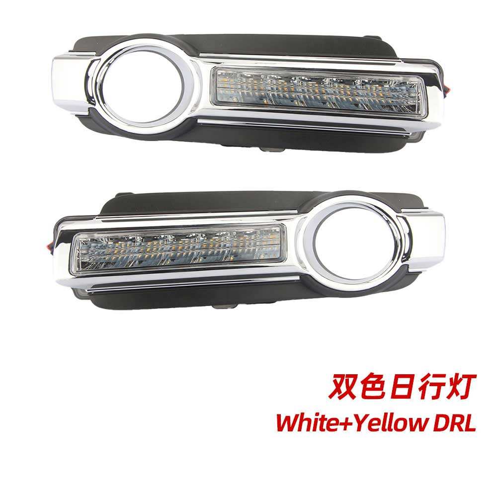Дневные ходовые огни для Mitsubishi Montero Pajero, желтые светодиоды, до 2020 года.
