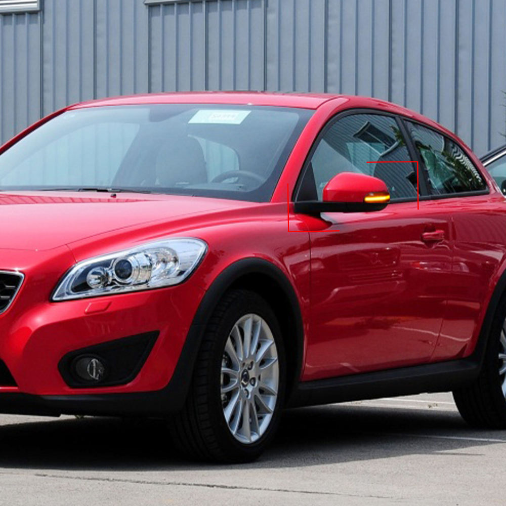 Светодиодный Боковой Фонарь для Volvo S40 S60 S80 C30 V50 V70, Желтый Сигнал, Абс + Светодиод