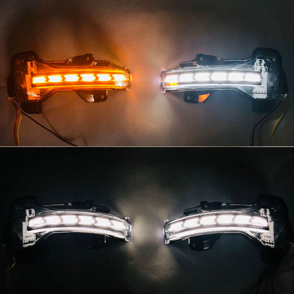 Поворотный сигнал для бокового зеркала Honda CR-V, желтый, пластик, до 2023 года.
