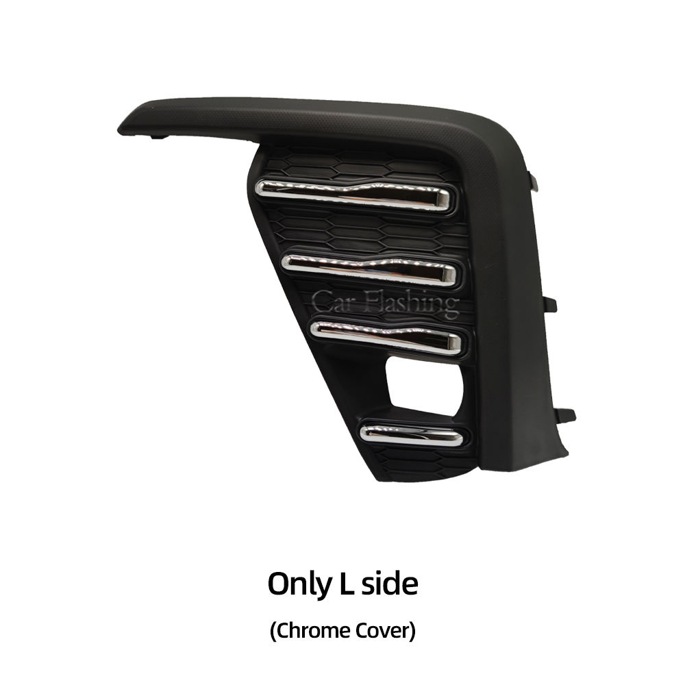 Крышка Противотуманной Фары для Subaru Ascent, Белая с Хромированными Полосками, из Abs (Хромированная левая сторона)