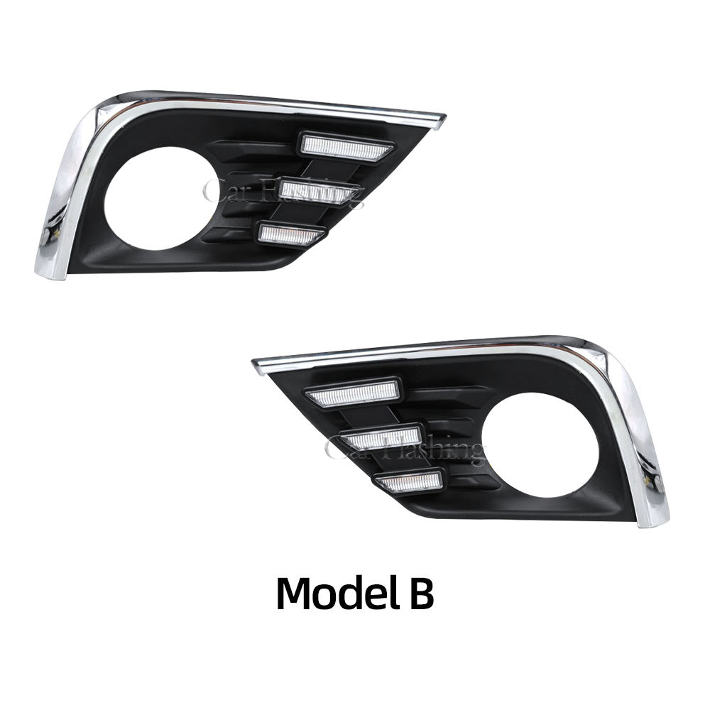 Дневные Ходовые Огни Drl для Nissan Altima Teana - Белый Abs + Светодиод (Модель B белый желтый синий)