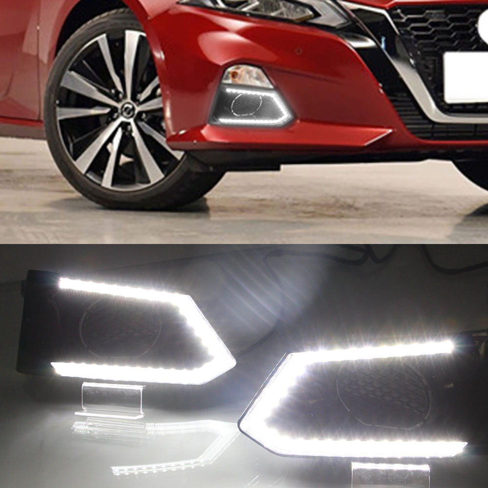 Светодиодные Дневные Ходовые Огни для Nissan Altima Teana, Белые, Водонепроницаемые