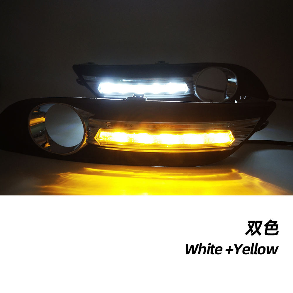 Дневные Ходовые Огни Nissan Sentra Sylphy Белого Цвета (Белый и желтый)
