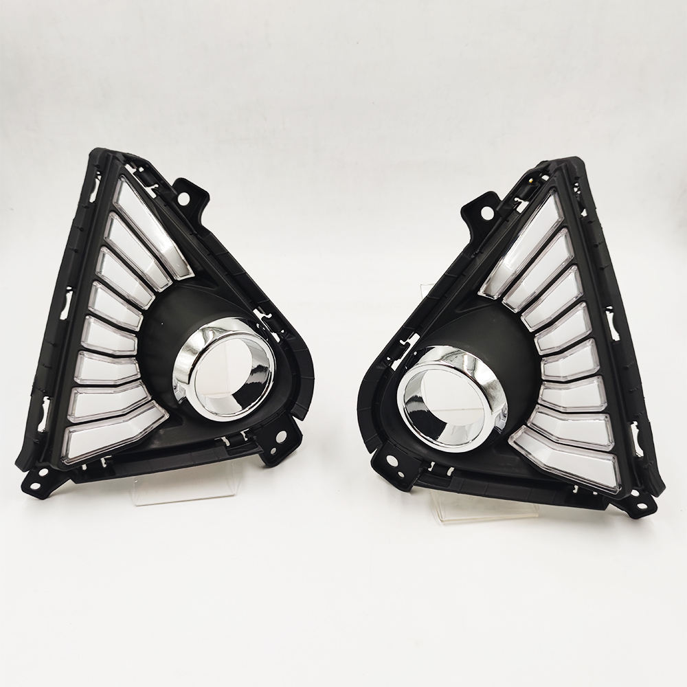 Дневные Ходовые Огни Hyundai Solaris Accent с Желтым Указателем Drl, Теплый Белый, Абс-пластик