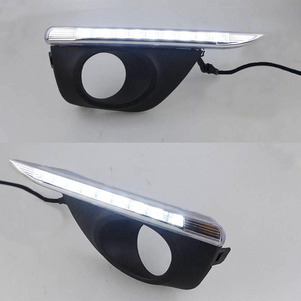 Светодиодный Дневной Ходовой Светильник для Renault Koleos, Белый, из Абс+светодиод