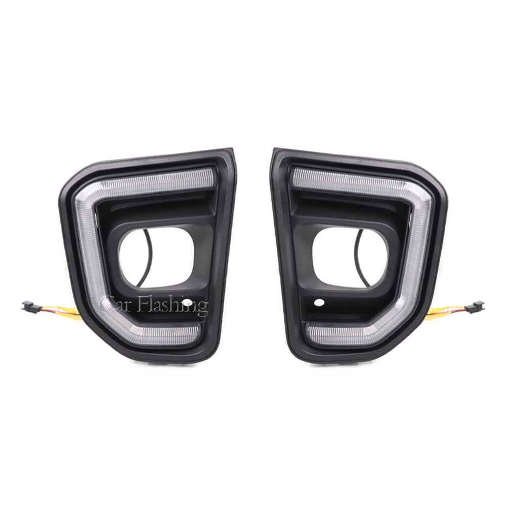 Дневная Ходовая Лампа Ford Everest Белого Цвета с Динамическим Поворотником