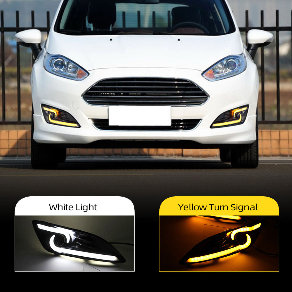 Светодиодные Дневные Ходовые Огни Ford Fiesta Белого Цвета