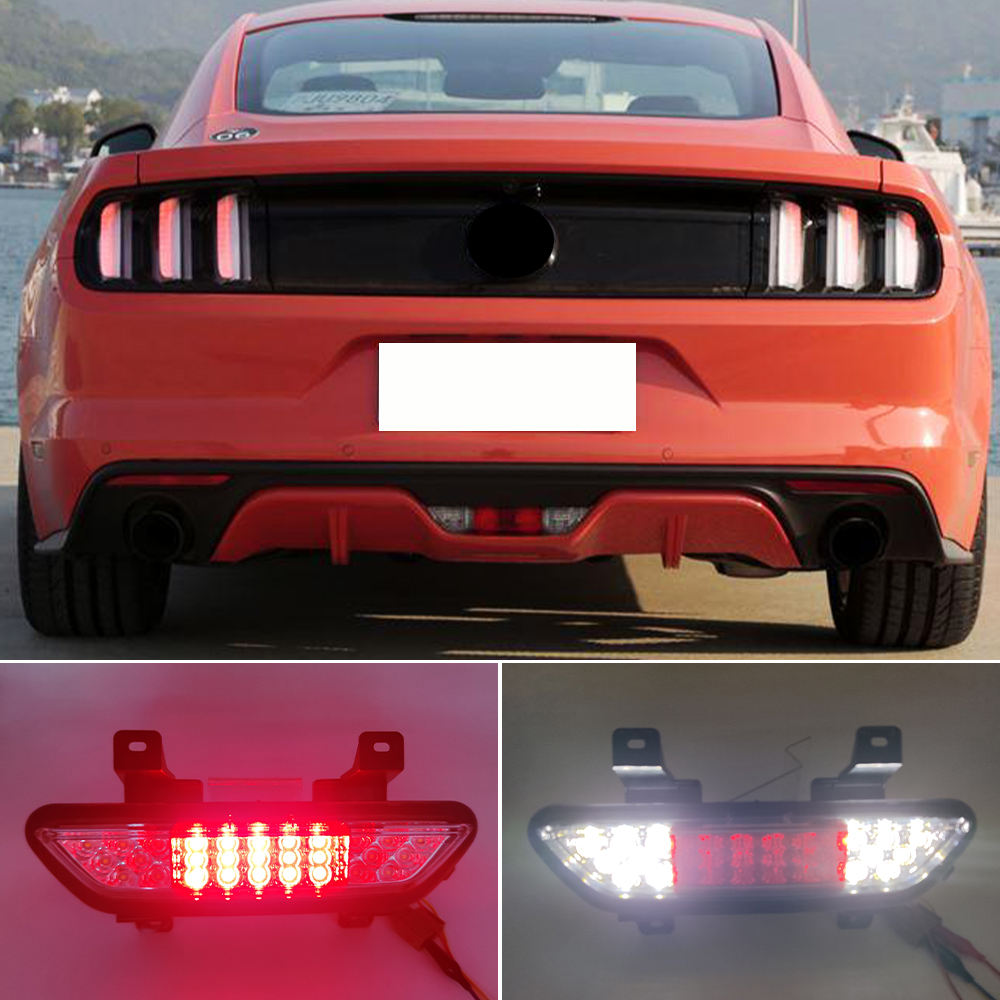 Задняя Противотуманная Фара Ford Mustang Красного Цвета с Led-освещением