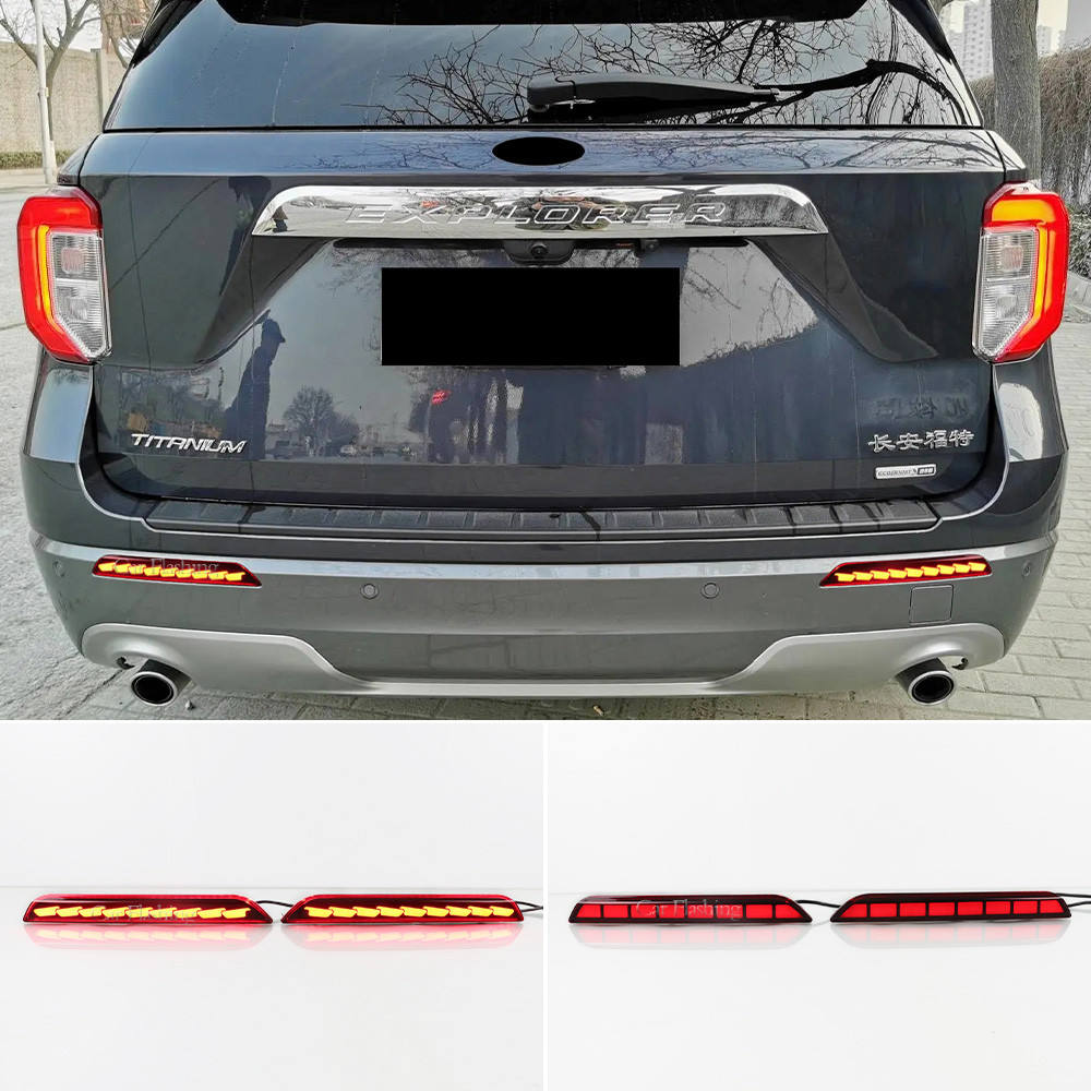 Габаритные фонари для Ford Explorer 2015-2016, ABS + светодиод, влагозащита, 500 лм
