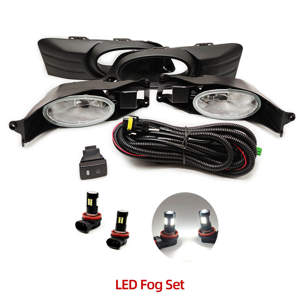 Фара Переднего Бампера Honda Shuttle Jazz Fit Белая Абс + Светодиодные Противотуманные Фары (СВЕТОДИОДНЫЙ Набор)