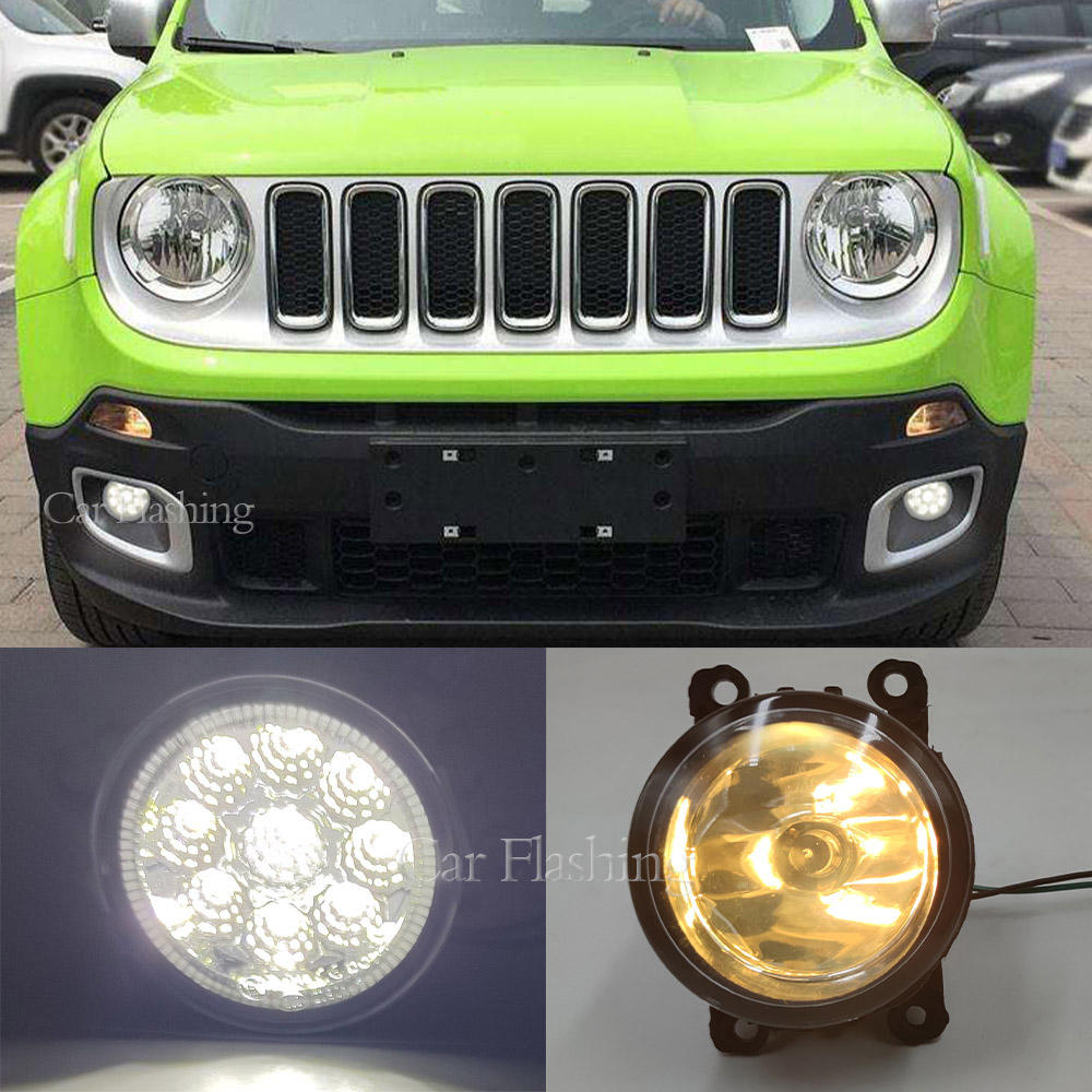 Противотуманные Фары Jeep Renegade, Светодиодные, Белого Цвета.