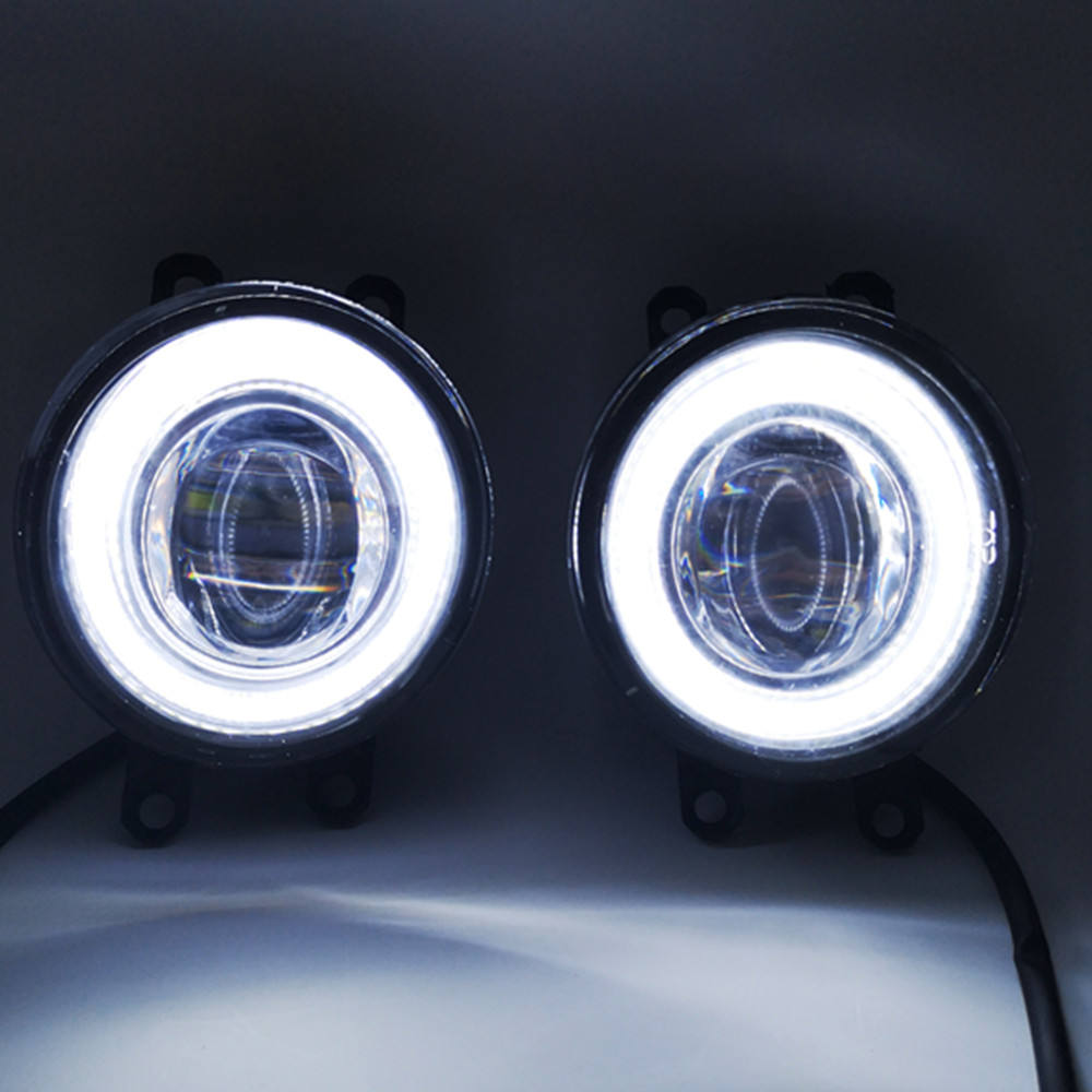 Дневные ходовые огни ангельские глазки для Peugeot 207, ABS пластик, 2006-2012 год.