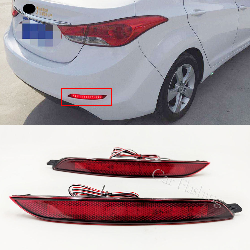 Фара Заднего Бампера Светодиодная Hyundai Elantra Красная