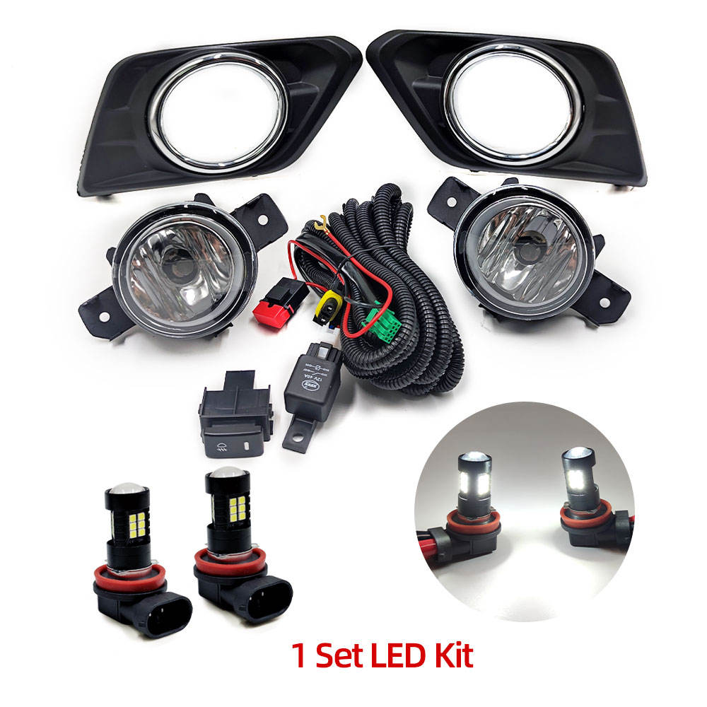 Противотуманные Фары для Nissan X-trail Rogue, Светодиодные, Белый/теплый Белый, Абс + Светодиод (Светодиодный комплект)