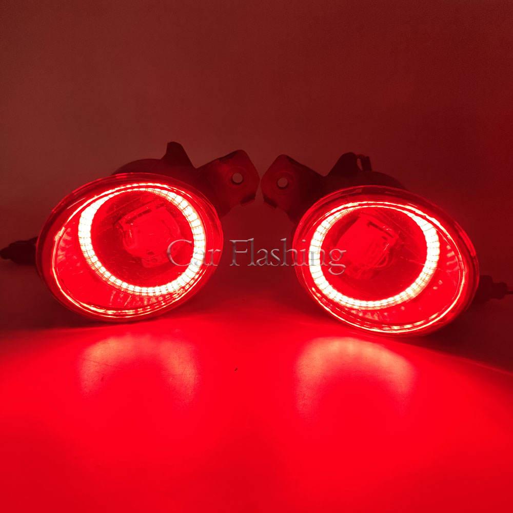 Противотуманные Фары Angel Eye для Renault Vel Satis, Koleos, Laguna, Espace, Modus, Clio (белый) (Красный Ангел глаз)