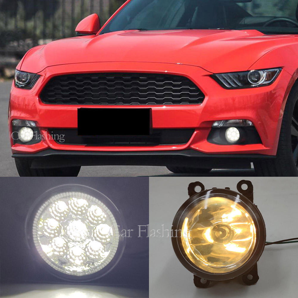 Противотуманные Фары Led для Ford Fusion Fiesta Mustang Ranger Focus C-max, Белый Abs-пластик