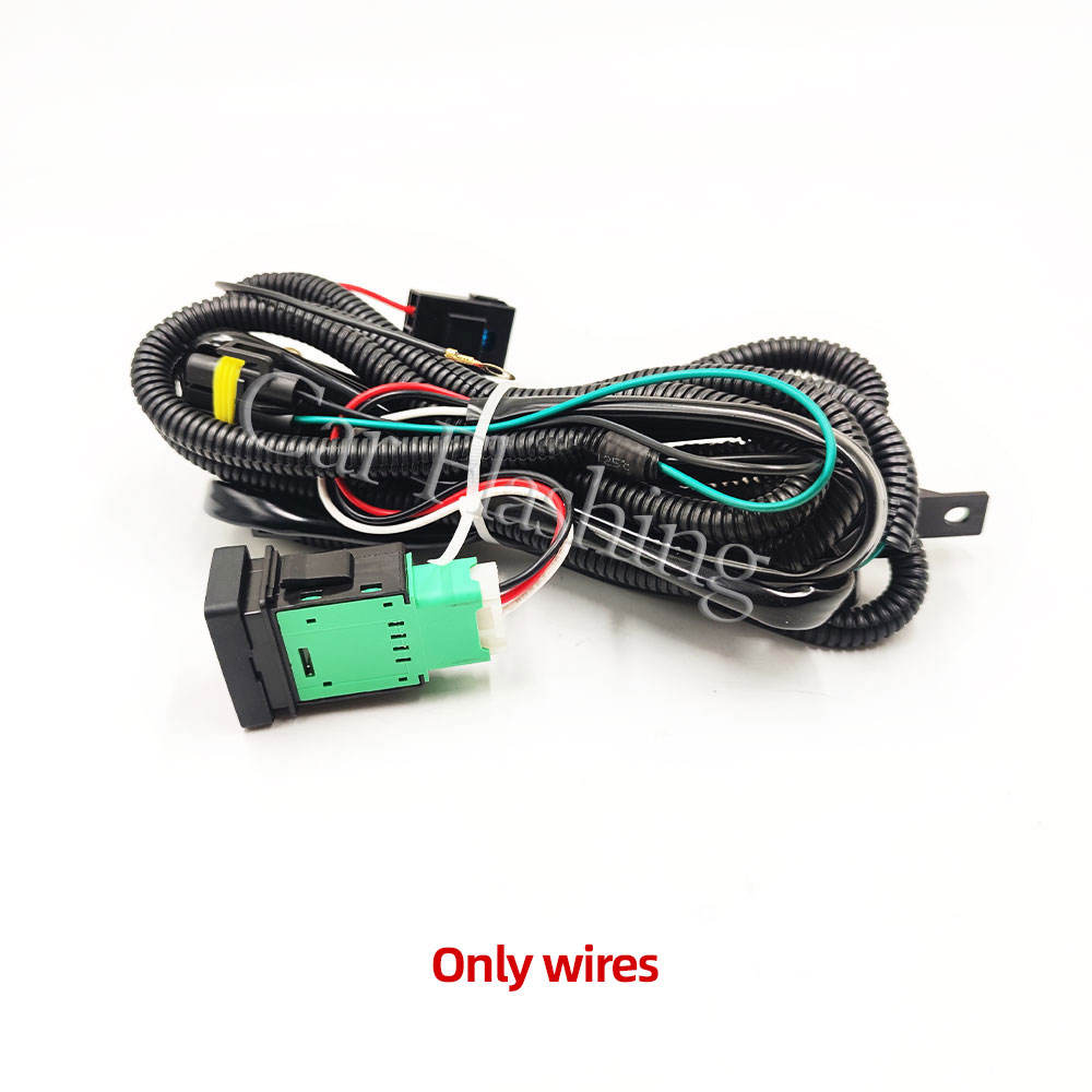 Противотуманные Фары Led для Ford Fusion Fiesta Mustang Ranger Focus C-max, Белый Abs-пластик (Проводов)