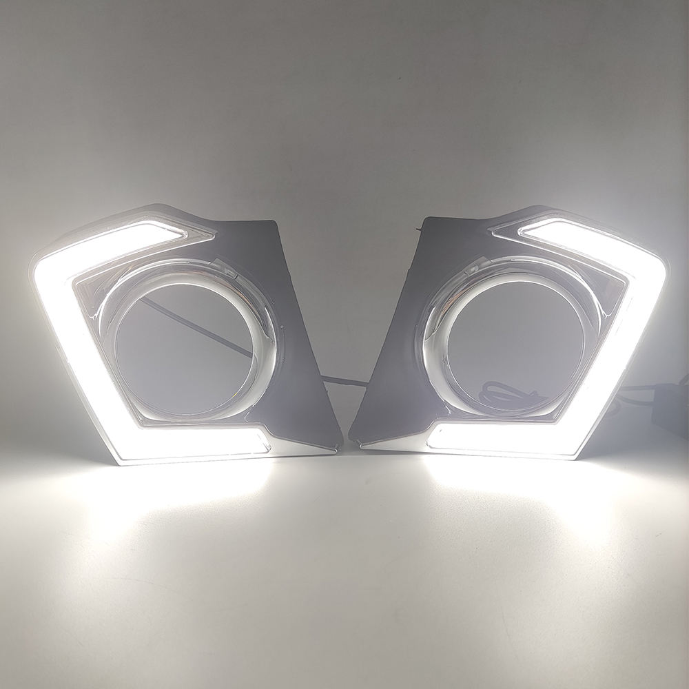 Светодиодные Дневные Ходовые Огни для Mitsubishi Triton L200 - Белый Абс-пластик + Светодиод