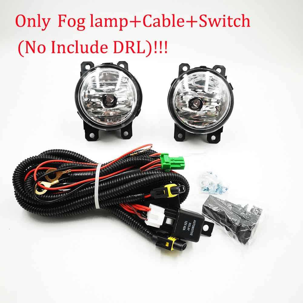 Дневные ходовые огни Honda City Grace 2014, желтые, противотуманная фара, кабель.
