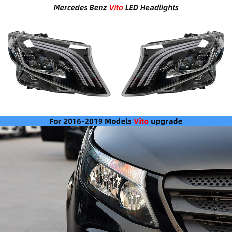 Фара Проектора Maybach для Mercedes-benz V-class W447 - Стиль и Безопасность! (Для бенз Вито) 
