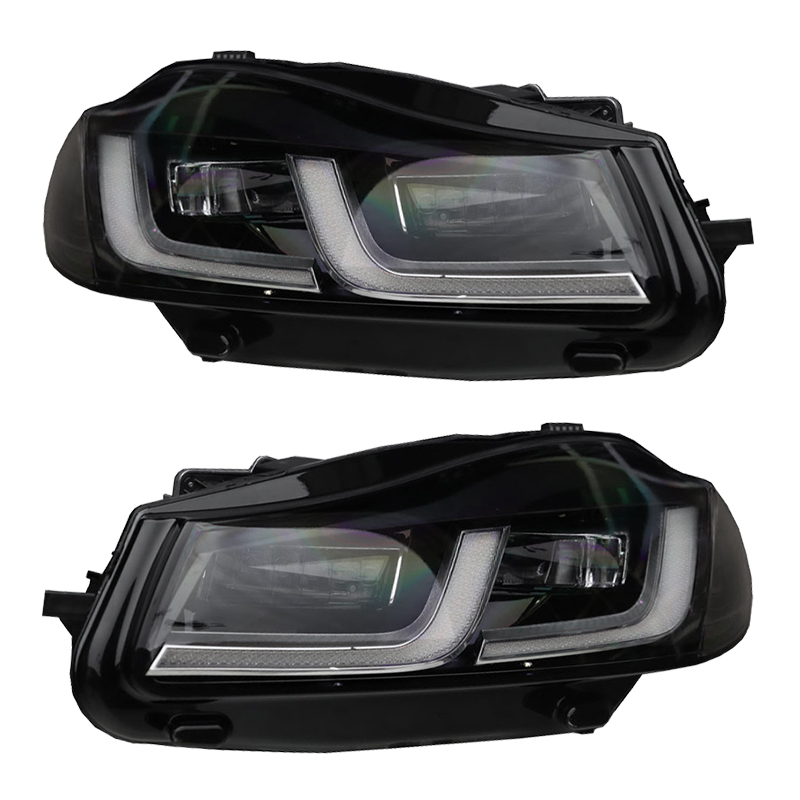 Фары Передние для Jaguar Xf X250 2012-2015 в Сборе, Цвет Черный 