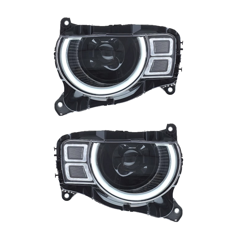 Фары для Land Rover Defender 2020-2022, Цвет Черный, Материал Пластик. Цена за:1 комплект