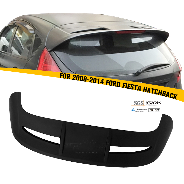 Спойлер Задний для Ford Fiesta Hatchback Mk6, Черного Цвета, из Абс-пластика