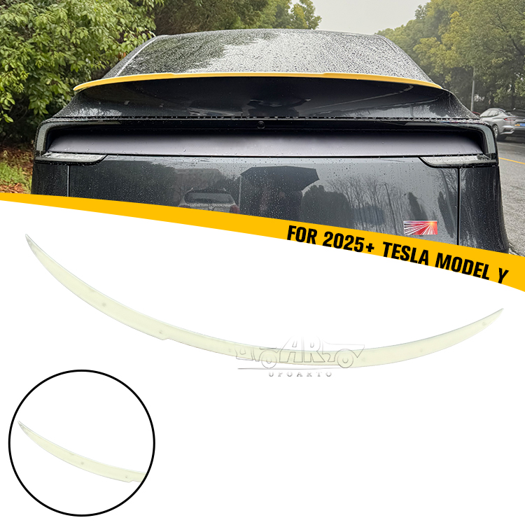 Задний Спойлер Haosheng Car Abs для Tesla Model Y, Глянцево-черный, Стильный Аксессуар.